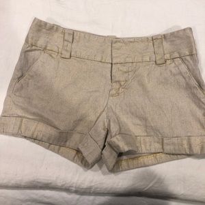 Gold shorts